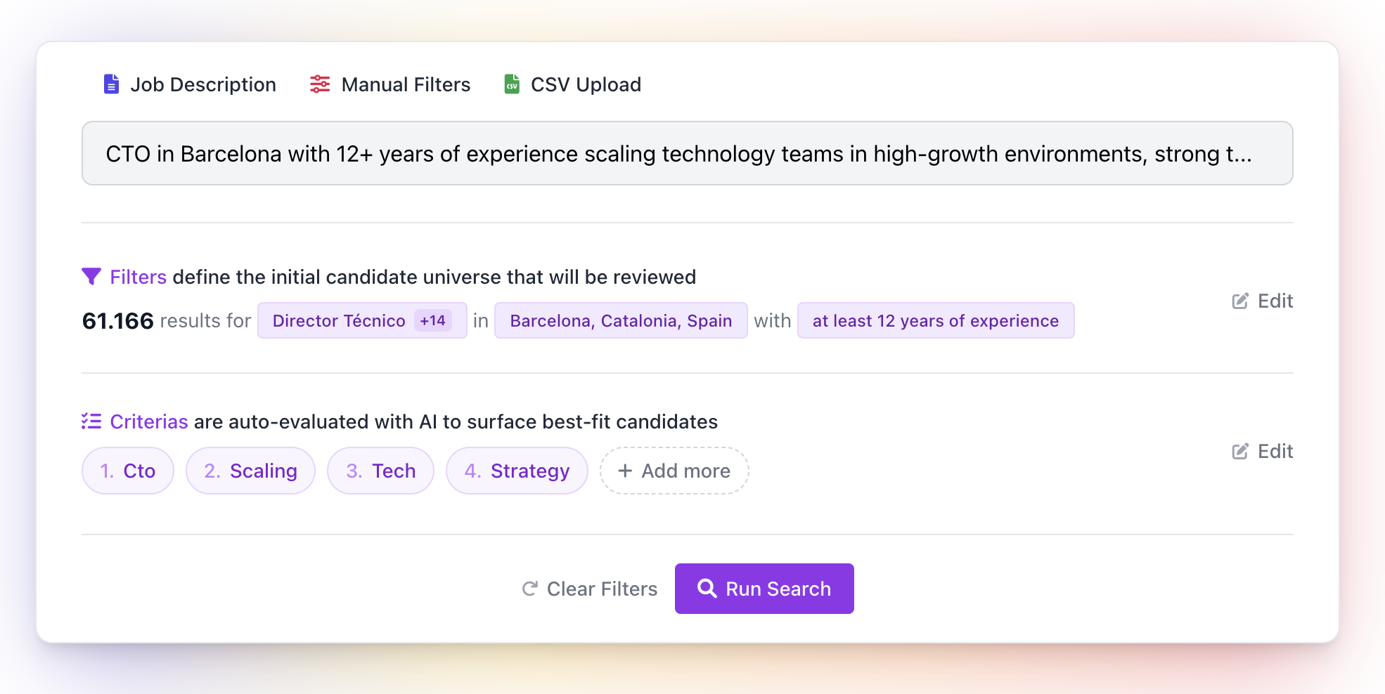 Filters and Criteria overview
